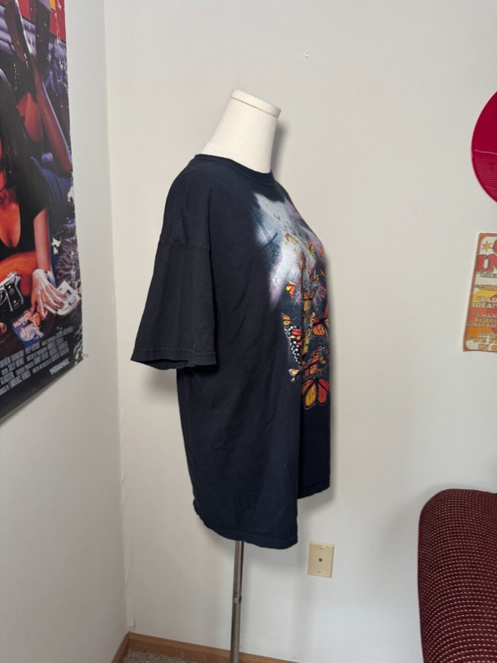 The Mountain 2015 Monarch Butterflies Black Short Sleeve Tee Shirt - Picture 11 of 11